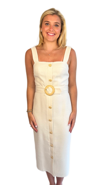 Amanda Uprichard Ecru Uptown Dress