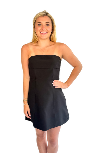 TCEC Black Bryson Bow Dress