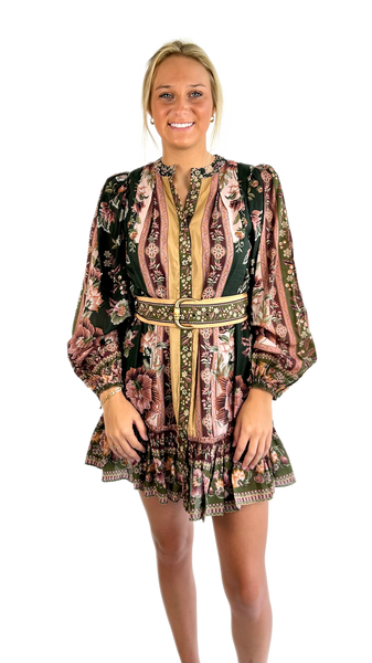 Farm Rio Flowering Garden Mini Dress