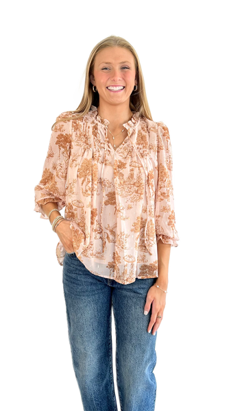 Meet Me in Santorini Phaedra Blouse