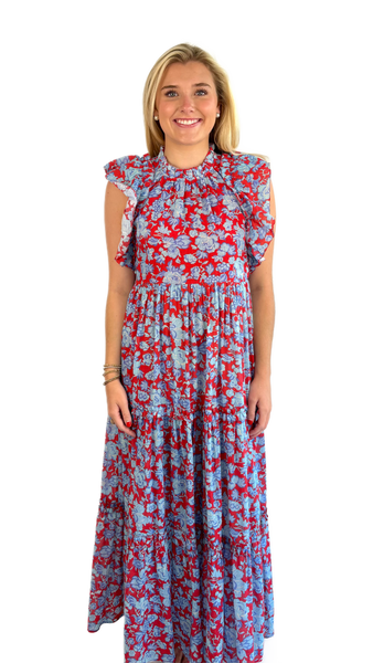 Love the Label Paola Poppy Maxi Dress