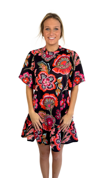 Crosby Cosmic Floral Lou Dress