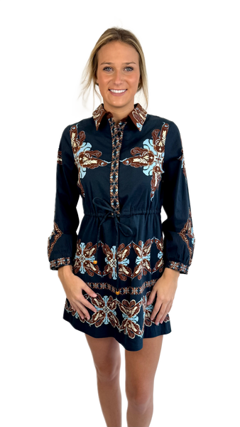 Anna Cate Navy Taylor Dress