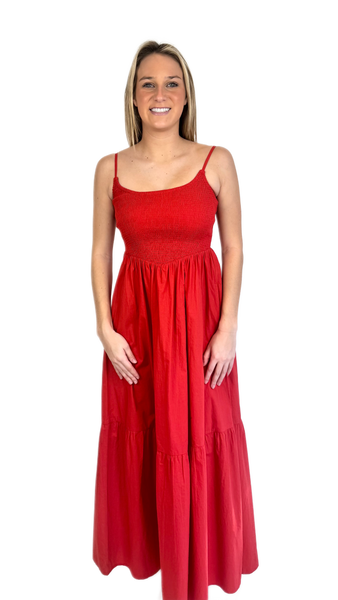 Shore Cherry Sabrina Maxi Dress