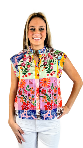 Alden Adair Floral Birkin Top