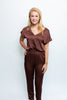 Lavender Brown Auya Top