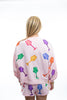 Queen of Sparkles Light Pink Glass Sweatshirt