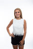Endless Rose White Flapper Top