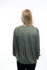 Current Air Green Melanie Blouse
