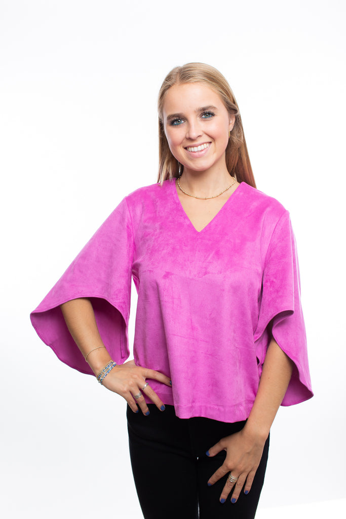 Anna Cate Purple Orchid Nina Top