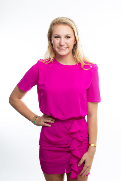 Amanda Uprichard Pink Cataluna Dress