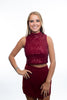 TCEC Crimson Sparkles Top