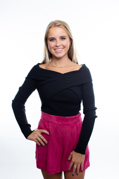 ASTR Black Zayla Sweater