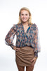 THML Brown Leather Skirt