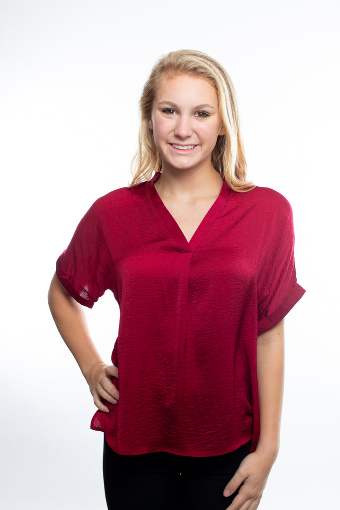 Glam Wine Warner Top