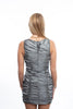 Do+Be Gunmetal Flower Ruched Dress