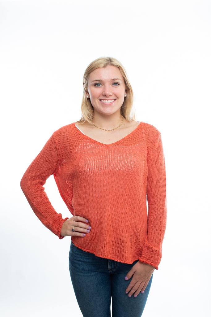 Wooden Ships Coral Ranch Sweater