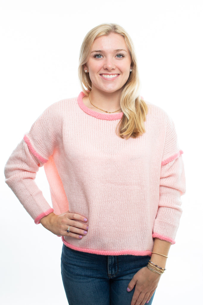 Wooden Ships Pink Eliza Sweater