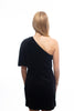 Do + Be Black Velvet Wrap Dress
