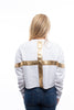 Queen of Sparkles Metallic Bow Sweatshirt