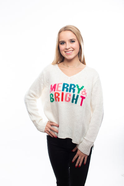 Wooden Ships Merry & Bright Sweater