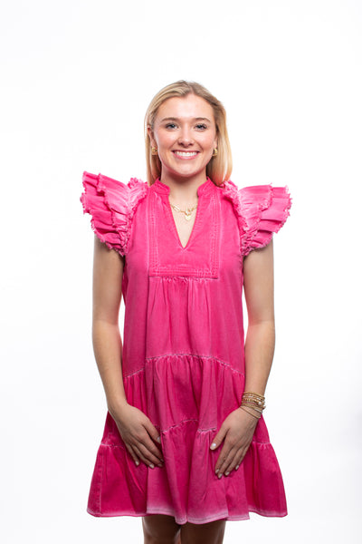Love the Label Pink Denim Dress