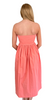 Shore Coral Madeline Midi Dress