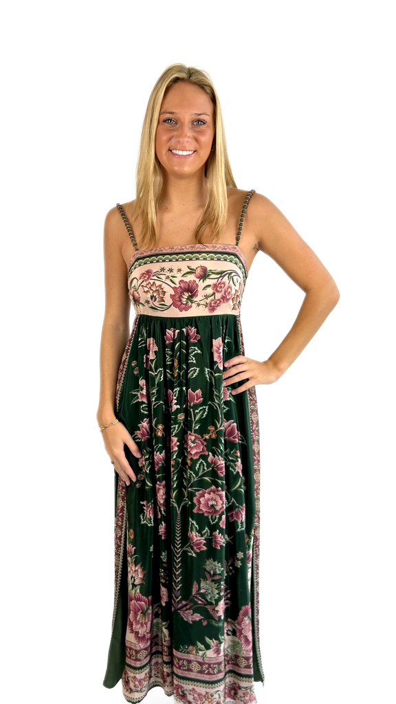 Farm Rio Tree Green Dress