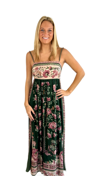 Farm Rio Tree Green Dress