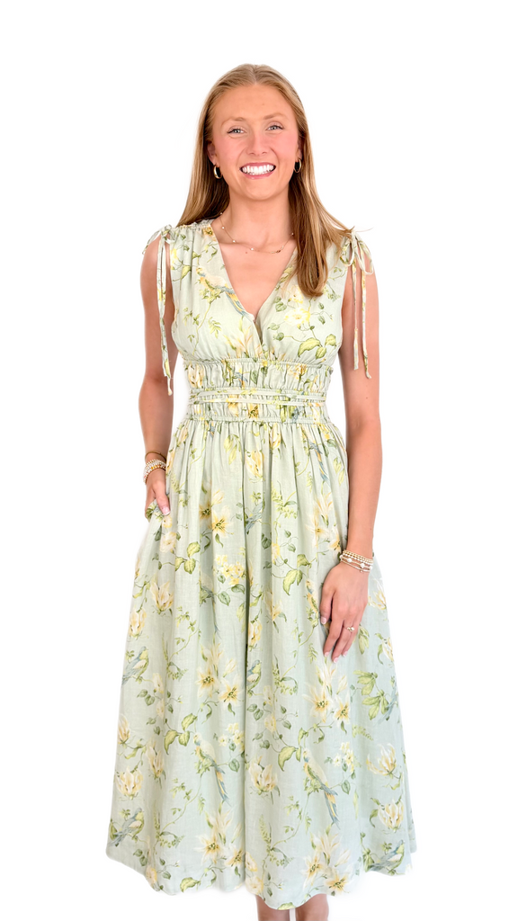 En Saison Parakeet Midi Dress