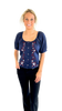 Cleobella Navy Adeline Top