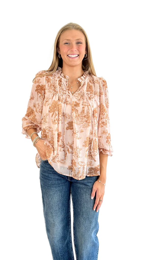 Meet Me in Santorini Phaedra Blouse