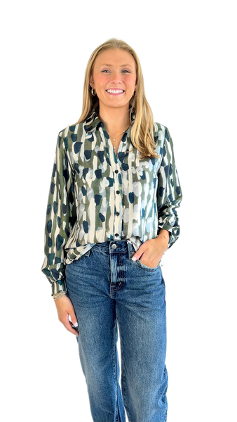 Willa Story Multi Olive Top