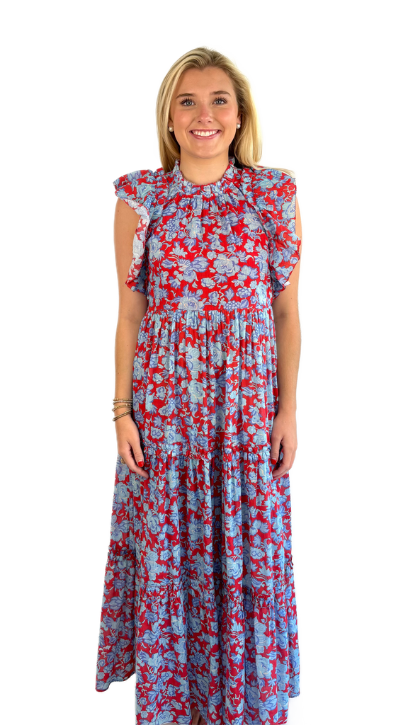 Love the Label Paola Poppy Maxi Dress