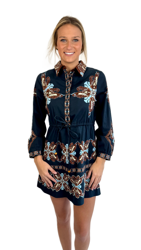 Anna Cate Navy Taylor Dress
