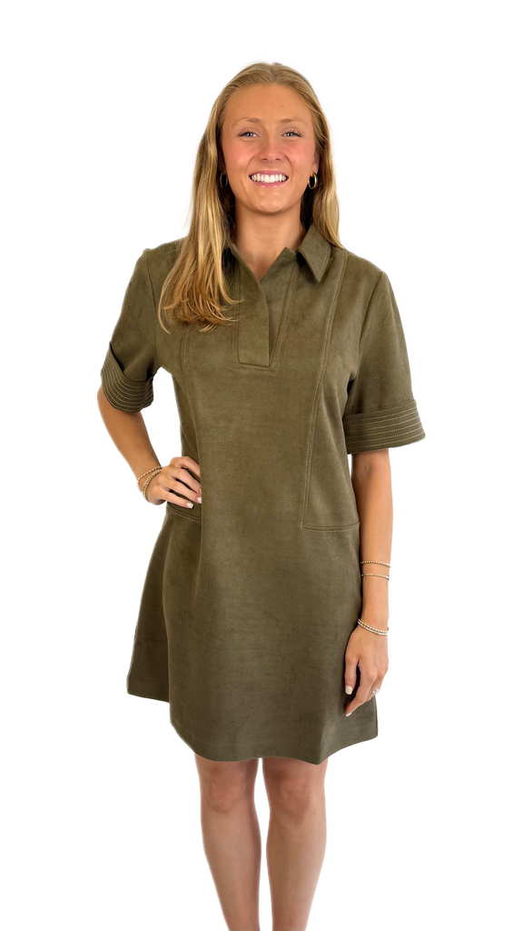 THML Susannah Suede Dress