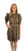Entro Olive Fall Floral Dress
