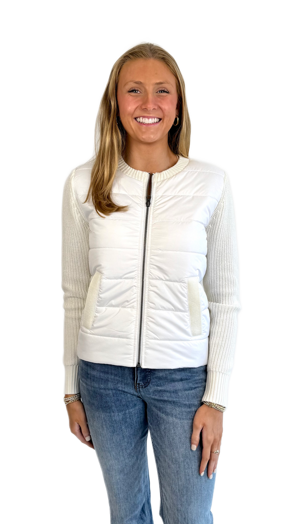 J Society Milk Puffer Sweater