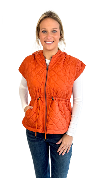 J Society Rust Quilt Vest