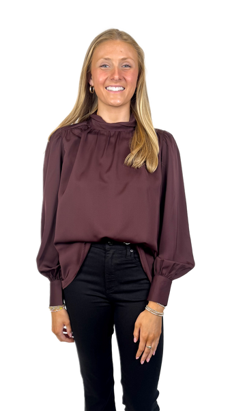 Crosby Raisin Cosette Top