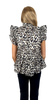 Meet Me in Santorini Feline Ruffle Top