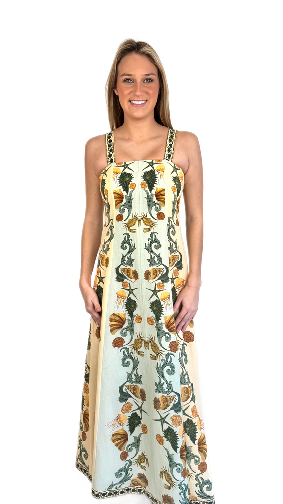 Anna Cate Loren Shell Midi Dress