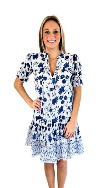 Oliphant Marion Blue Dress