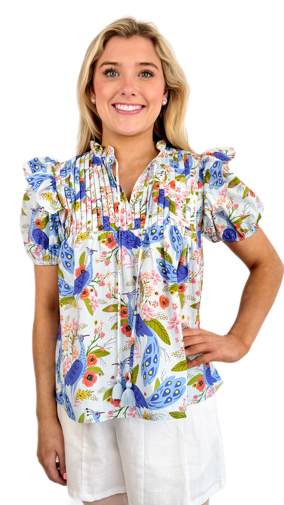 Sincerely Ours Peacock Nora Top