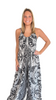 Farm Rio Monochrome Scarf Jumpsuit