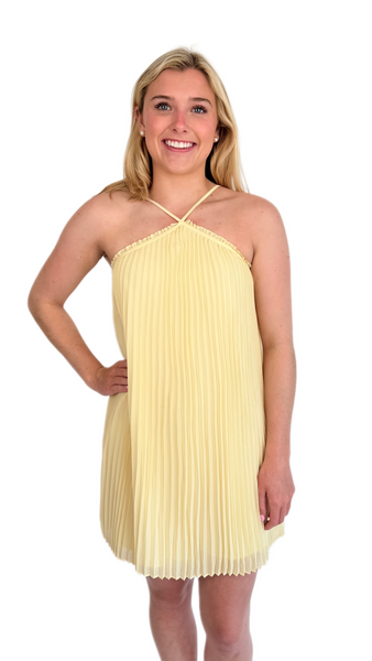 French Connection Sunburst Halter Dress