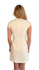 French Connection White Whisper Mock Neck Dress