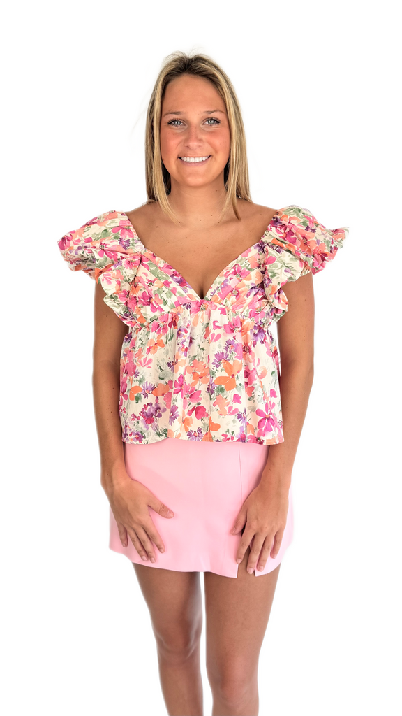 Meet Me in Santorini Blossom Top