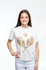 Queen of Sparkles Gold Tennis Tee